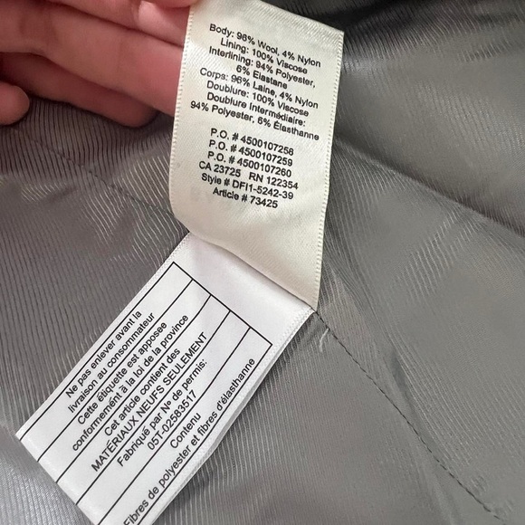 Aritizia gray longline peacoat - Picture 4 of 8